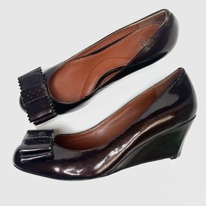 Johnson & Murphy Patent Leather Wedges